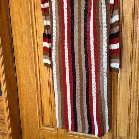 Love Striped Maxi Cardigan Sweater NWT - Picture 5 of 6